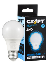 Лампа диод A60 10Вт Е27 6500К 800Лм Старт (10/100)