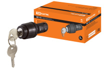 Перекл TDM SB7-CG33 I-O-II 1з+1р ключ чёрный (10)