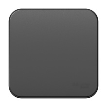 Выкл Blanca 1-ОП 10А проход изол пластина антрацит