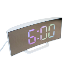 Часы зеркальные 6091-7 мультицвет USB