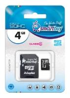 micro-SD Smart Buy  4GB Class 4 + адаптер (SDHC)