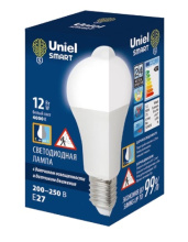 Лампа диод A60 12Вт Е27 4000К 900Лм Uniel датч. движ. освещен. (10)