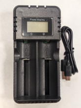 З/у для 2 акк Li-ion универсальный HHY-8991B LCD, USB