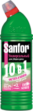 Ср-во д/уборки Sanfor 1кг универсал Летний дождь с хлором (10)