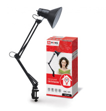 Св-к наст струбцина Е27 Inhome СНС-13Ч черный 60Вт (16)*