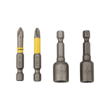 Набор бит с магнитным держателем PH2 PZ2 + головки 8 10мм Kranz (10)