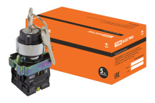 Перекл TDM BD45 I-O 1з+1р ключ черный (10)