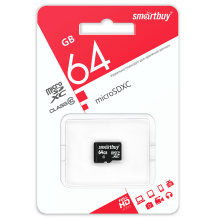 micro-SD Smart Buy 64GB Class10 (SDXC) (без адаптера) LE