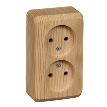 Розетка Этюд 2-ОП б/з сосна (16)