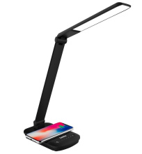 Св-к наст диод Camelion KD-825 С02 6Вт 4500K 380Лм черный беспроводная зарядка 10Вт (12)