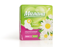 Прокладки ультратонкие Милана dry Deo normal 10шт (54)* 
