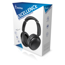 Гарнитура полнораз Smartbuy EXCELLENCE Bluetooth, складная, зарядка TypeC, чёрный (1/20)