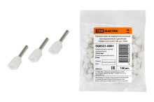 Наконечник штыр втул изол двойной  0.5мм²-8 TDM НШвИ(2) 100шт (40)