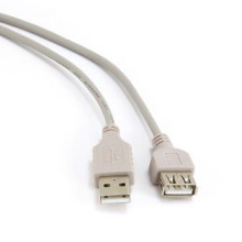 Удл. USB AM-AF 3м Cablexpert медь серый пакет (1/200)