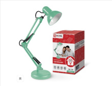 Св-к наст Е27 Inhome СНО-15М мятный основание+струбцина 60Вт (12)