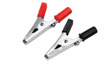 Зажим "крокодил"   5А 55мм черный Rexant (200)