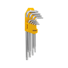 Набор ключей TORX T10-50 9шт длинные Kranz (10)