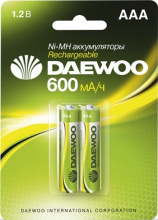 Акк NiMh R 3  600мАч Daewoo 2xBL (20)
