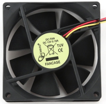 Вентилятор GEMBIRD 80*80*25 втул. 3pin провод 30см