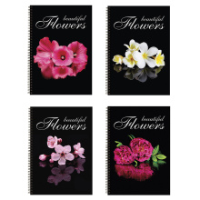 Тетрадь  96л. А4 клетка Brauberg "КРАСИВЫЕ ЦВЕТЫ" гребень выборочный лак АССОРТИ (1/4/24)