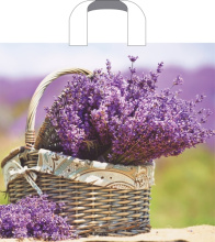 Пакет ПВД с петлевой ручкой 38х34 70мкм Корзинка нежности (50/500)