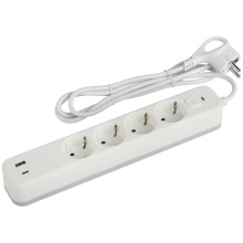 Удл 4гн 5м с/з выкл+2xUSBA+C2,4A 1,5м 2200Вт ЭРА