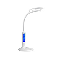 Св-к наст диод Camelion KD-823 С01 8Вт 2700-6500К 500Лм дисплей белый (8)