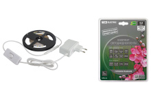 Лента диод 12В IP65  4.8Вт/м 6000К 2835 60LED/м 350Лм/м 8мм 3м TDM компл