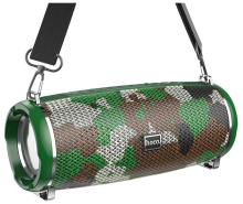 Колонка порт Bt Hoco HC2 10Вт акк 2400мАч FM/MP3(microSD/USB)/AUX/TWS/LED камуфляж (1/5/30)