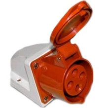 Розетка 124 стац. 3Р+РЕ 32А 380В IP44 MAGNUM IEK (10)
