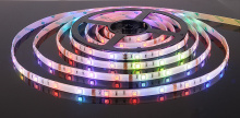 Лента диод 12В IP65  7.2Вт/м RGB 5050 30LED/м 5м SWG