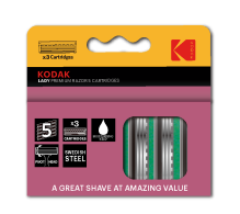 Кассеты Kodak Lady Prem Razor5 5лезвий 3шт блистер (72/288/17280) Акция