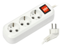 Удл 3гн  3м с/з выкл ПВС 3500Вт 3x1мм² Smartbuy (45)