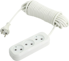 Удл 3гн 10м б/з ПВС 2200Вт 2x1мм² Smartbuy (30)