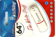 Флэш-диск SmartBuy 64GB Crown белый