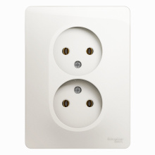 Розетка Glossa 2-ая б/з перламутр (15)