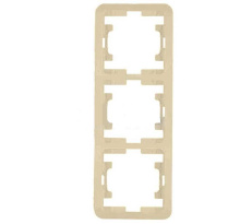 Рамка Makel Mimoza 3-ая крем верт. (15)