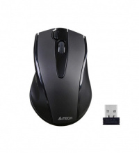 Мышь б/п бесшумная A4TECH G9-500FS V-Track 3кн 1000dpi дв клик черный (60)