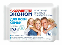 Полотенца влаж 60шт универсальные Смарт (16)