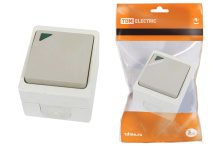 Bыкл. Вуокса 1кл. проходн, подсвет. IP54 TDM (10)