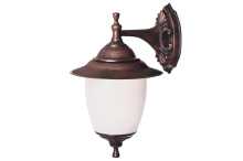 Св-к уличный настен Е27 TDM Прага вниз 60Вт IP44 пластик медь (4)