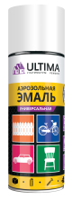 Эмаль аэрозольная белый матовый RAL 9003 520мл Ultima (12)