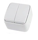 Выкл. TDM Дача 2кл. бел. (10/100)