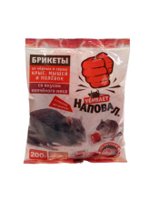 Тесто-брикеты от крыс, мышей 100г Копченое мясо Наповал (50)