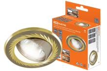 Св-к точ пов MR16 TDM СВ 02-02 50Вт матов никель/золото (10)