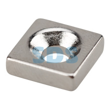 Магнит неодимовый прямоугольник 10х10х3мм с зенковкой 6х3.5мм 2.4кг 3шт/уп Rexant