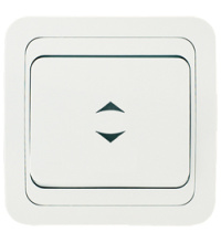 Выкл. Makel Mimoza 1кл. белый проход (12/48)