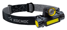 Фон налоб акк Космос H103W 3Вт+3ВтCOB 1200мАч (24/120)
