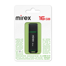 Флэш-диск Mirex 16GB Spacer черный