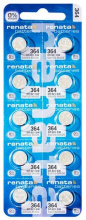 Бат час 364 SR621SW (G1) Renata 10xBL (100)